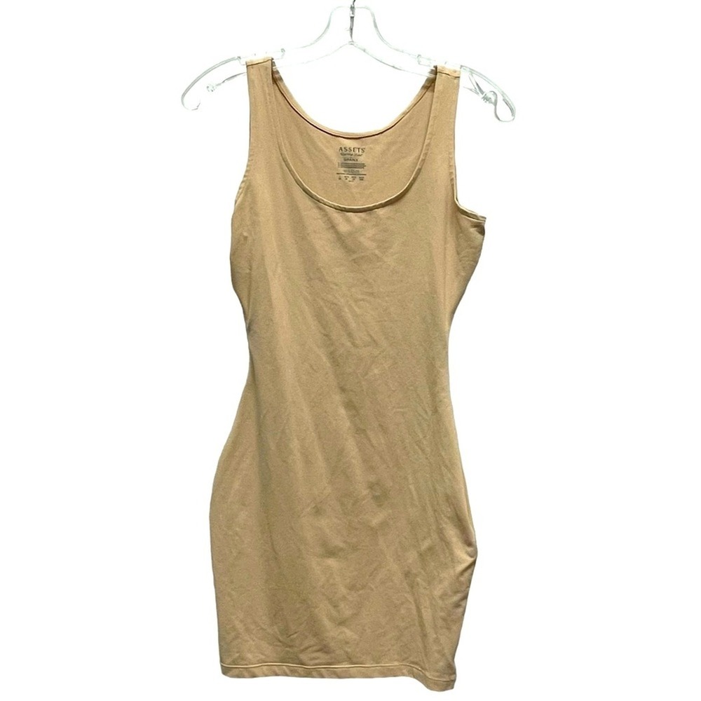 Spanx Shapewear Dress Womens Large Bodycon Nude Tan Slimming Assets